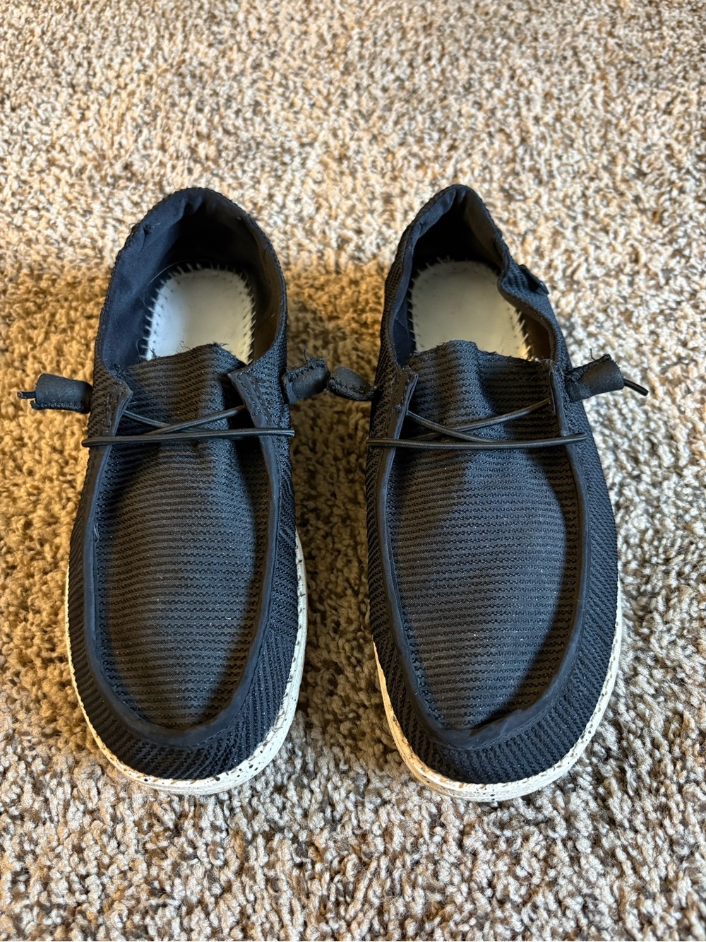 Hey Dude Wendy Black Slip-On Shoes